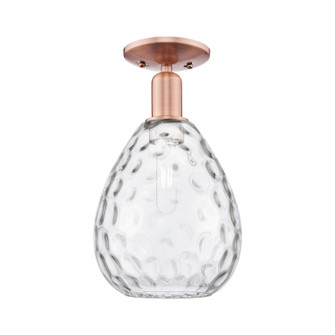 Arcadia One Light Semi-Flush Mount in Antique Copper (405|7161CACG372)