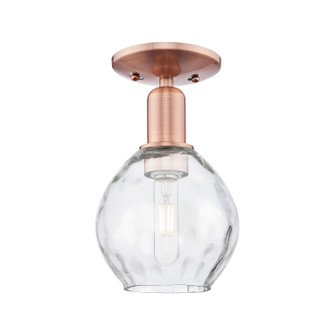Arcadia One Light Semi-Flush Mount in Antique Copper (405|7161CACG362)