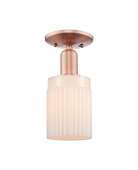 Arcadia One Light Semi-Flush Mount in Antique Copper (405|7161CACG341)