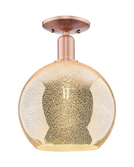 Arcadia One Light Semi-Flush Mount in Antique Copper (405|7161CACG12810)