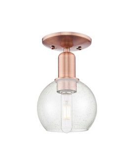 Arcadia One Light Semi-Flush Mount in Antique Copper (405|7161CACG1248)