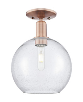 Arcadia One Light Semi-Flush Mount in Antique Copper (405|7161CACG12410)