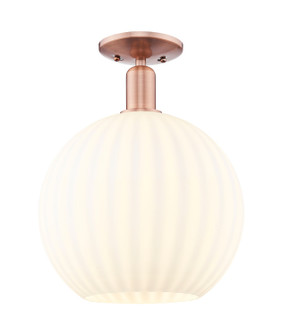 Arcadia One Light Semi-Flush Mount in Antique Copper (405|7161CACG121712WV)