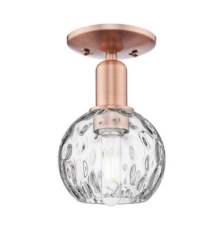 Arcadia One Light Semi-Flush Mount in Antique Copper (405|7161CACG12156)