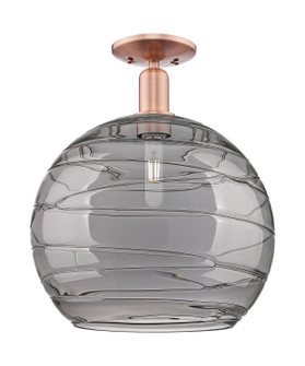 Arcadia One Light Semi-Flush Mount in Antique Copper (405|7161CACG121314SM)