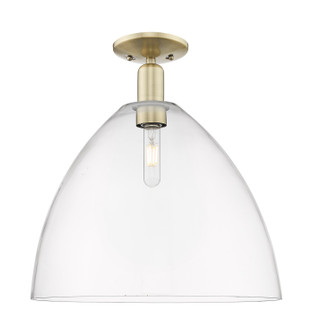 Arcadia One Light Semi-Flush Mount in Antique Brass (405|7161CABGBD162)