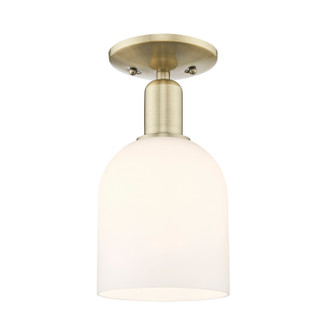 Arcadia One Light Semi-Flush Mount in Antique Brass (405|7161CABG5586GWH)