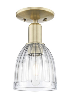Arcadia One Light Semi-Flush Mount in Antique Brass (405|7161CABG442)