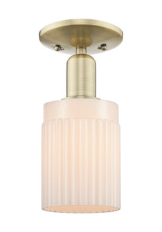 Arcadia One Light Semi-Flush Mount in Antique Brass (405|7161CABG341)