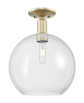 Arcadia One Light Semi-Flush Mount in Antique Brass (405|7161CABG12212)