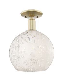 Arcadia One Light Semi-Flush Mount in Antique Brass (405|7161CABG121610WM)