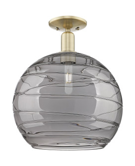 Arcadia One Light Semi-Flush Mount in Antique Brass (405|7161CABG121314SM)