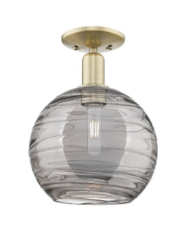 Arcadia One Light Semi-Flush Mount in Antique Brass (405|7161CABG121310SM)