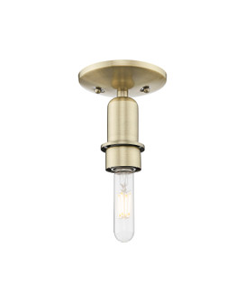 Arcadia One Light Semi-Flush Mount in Antique Brass (405|7161CAB)