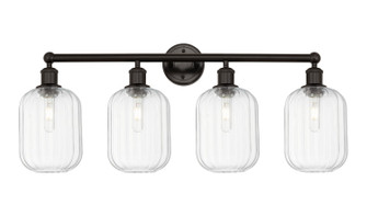 Edison Four Light Bath Vanity in Oil Rubbed Bronze (405|6164WOBG4607CL)