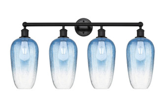 Edison Four Light Bath Vanity in Matte Black (405|6164WBKG4847SB)