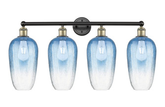 Edison Four Light Bath Vanity in Black Antique Brass (405|6164WBABG4847SB)