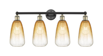Edison Four Light Bath Vanity in Black Antique Brass (405|6164WBABG4806AM)