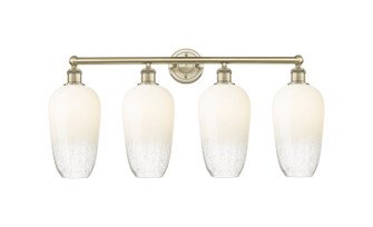 Edison Four Light Bath Vanity in Antique Brass (405|6164WABG4847OP)