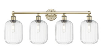 Edison Four Light Bath Vanity in Antique Brass (405|6164WABG4607CL)