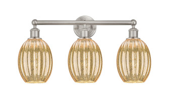 Edison Three Light Bath Vanity in Brushed Satin Nickel (405|6163WSNG4596ME)