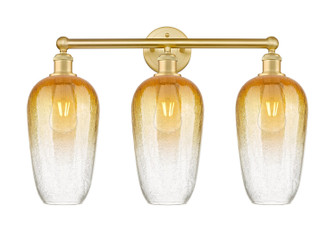 Edison Three Light Bath Vanity in Satin Gold (405|6163WSGG4847AM)