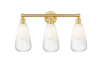Edison Three Light Bath Vanity in Satin Gold (405|6163WSGG4806OP)