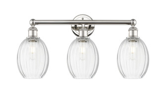 Edison Three Light Bath Vanity in Polished Nickel (405|6163WPNG4596CL)