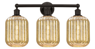 Edison Three Light Bath Vanity in Oil Rubbed Bronze (405|6163WOBG4607ME)