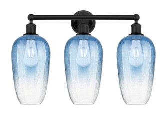 Edison Three Light Bath Vanity in Matte Black (405|6163WBKG4847SB)