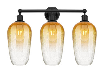 Edison Three Light Bath Vanity in Matte Black (405|6163WBKG4847AM)