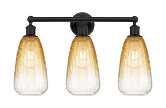 Edison Three Light Bath Vanity in Matte Black (405|6163WBKG4806AM)