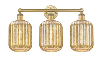 Edison Three Light Bath Vanity in Brushed Brass (405|6163WBBG4607ME)