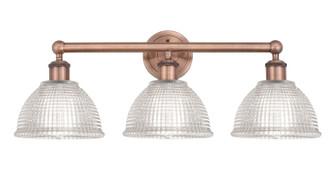 Edison Three Light Bath Vanity in Antique Copper (405|6163WACG422)