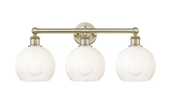 Edison Three Light Bath Vanity in Antique Brass (405|6163WABG4838OP)