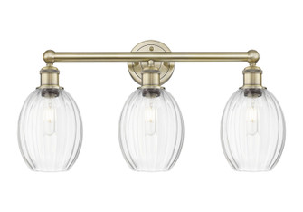Edison Three Light Bath Vanity in Antique Brass (405|6163WABG4596CL)