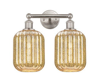 Edison Two Light Bath Vanity in Brushed Satin Nickel (405|6162WSNG4607ME)