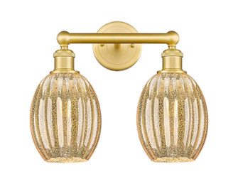 Edison Two Light Bath Vanity in Satin Gold (405|6162WSGG4596ME)