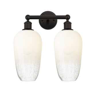 Edison Two Light Bath Vanity in Oil Rubbed Bronze (405|6162WOBG4847OP)