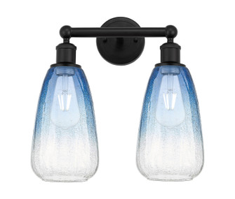 Edison Two Light Bath Vanity in Matte Black (405|6162WBKG4806SB)