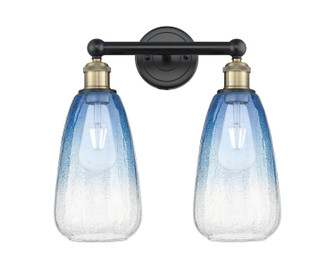 Edison Two Light Bath Vanity in Black Antique Brass (405|6162WBABG4806SB)