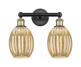 Edison Two Light Bath Vanity in Black Antique Brass (405|6162WBABG4596ME)