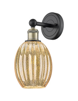 Edison One Light Wall Sconce in Black Antique Brass (405|6161WBABG4596ME)