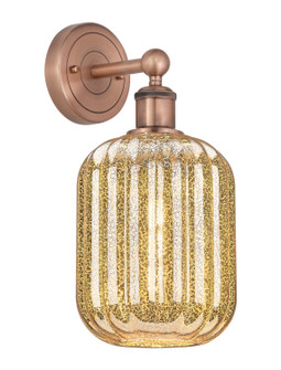 Edison One Light Wall Sconce in Antique Copper (405|6161WACG4607ME)