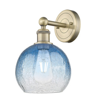 Edison One Light Wall Sconce in Antique Brass (405|6161WABG4838SB)