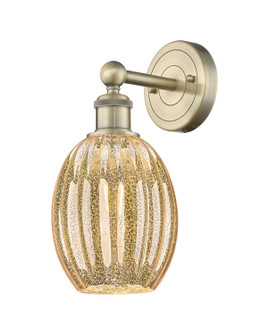 Edison One Light Wall Sconce in Antique Brass (405|6161WABG4596ME)