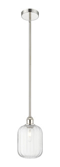 Edison One Light Mini Pendant in Polished Nickel (405|6161SPNG4607CL)