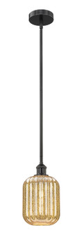 Edison One Light Mini Pendant in Matte Black (405|6161SBKG4607ME)