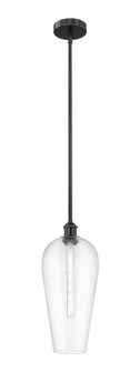 Edison One Light Mini Pendant in Matte Black (405|6161SBKG4568CL)
