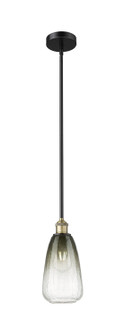 Edison One Light Mini Pendant in Black Antique Brass (405|6161SBABG4806SL)